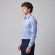 Self Design Blue Shirt : Business