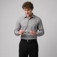 Self Design Gray Shirt : Business