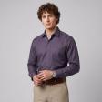 Self Design Purple Shirt : Business