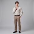 Self Design Fawn Shirt : Business