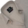 Self Design Fawn Shirt : Business