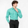 Plain Aqua Blue Shirt : Business