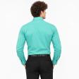 Plain Aqua Blue Shirt : Business