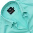 Plain Aqua Blue Shirt : Business