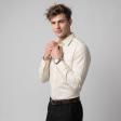 Plain Cream Shirt : Business