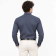 Plain Navy Blue Shirt : Business