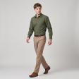Plain Bottle Green Shirt : Business