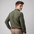 Plain Bottle Green Shirt : Business