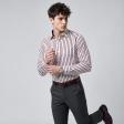 Stripes Brown Shirt : Business