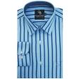 Stripes Navy Blue Shirt : Business