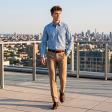 Stripes Navy Blue Shirt : Business