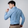 Stripes Navy Blue Shirt : Business