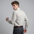 Stripes Light Gray Shirt : Business