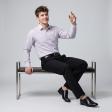 Stripes Purple Shirt : Business