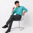 Plain Aqua Blue Shirt : Business