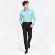 Plain Aqua Blue Shirt : Business