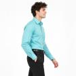 Plain Aqua Blue Shirt : Business