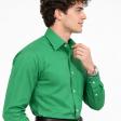 Plain Light Green Shirt : Business