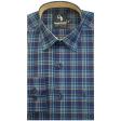 Checks Navy Blue Shirt : Business