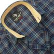 Checks Navy Blue Shirt : Business