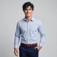 Checks Blue Shirt : Business