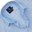Checks Blue Shirt : Business