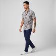 Print Blue Shirt : Party