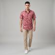 Print Rust Shirt : Party