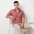 Print Rust Shirt : Party