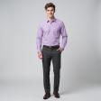 Stripes Purple Shirt : Slim