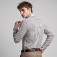 Stripes Gray Shirt : Slim