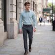 Stripes Green Shirt : Slim
