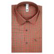 Checks Red Shirt : Slim