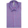 Checks Blue Shirt : Slim
