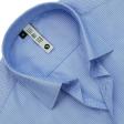 Self Design Blue Shirt : Slim