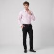 Self Design Pink Shirt : Slim