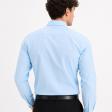 Plain Aqua Blue Shirt : Slim