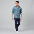 Print Blue Shirt : Ditto