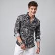 Print Black Shirt : Party