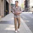 Print Gray Shirt : Party