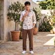 Print Cream Shirt : Party