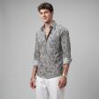 Print Green Shirt : Party