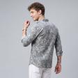 Print Green Shirt : Party
