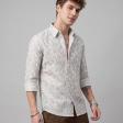 Print Cream Shirt : Party