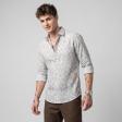 Print Cream Shirt : Party