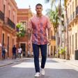 Combination Peach Shirt : Ditto