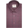 Checks Maroon Shirt : Ditto