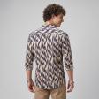 Print Blue Shirt : Party