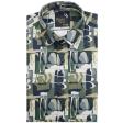 Print Green Shirt : Party