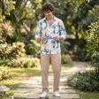 Print Cream Shirt : Party